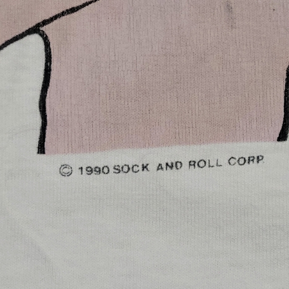 Vintage Sof Tee Large graphic Pig T shirt sz XL 1990 Sock & Roll corp - Picture 3 of 15
